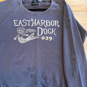 Scotch & Soda Navy Sweatshirt “East Harbor Dock 039” mermaid
